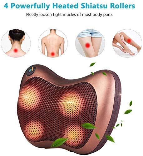 Electronic Neck & Full Body Massager Cushion/Pillow with Heat
