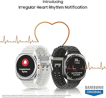 Samsung Galaxy Watch Ultrav(Black)(47mm, LTE, Gray) with Upto 100h Battery | 3nm Processor | Dual GPS | Quick Button/Siren | Sapphire Glass & Titanium | 10ATM & IP68 | BP & ECG Monitor | Energy Score & Ages